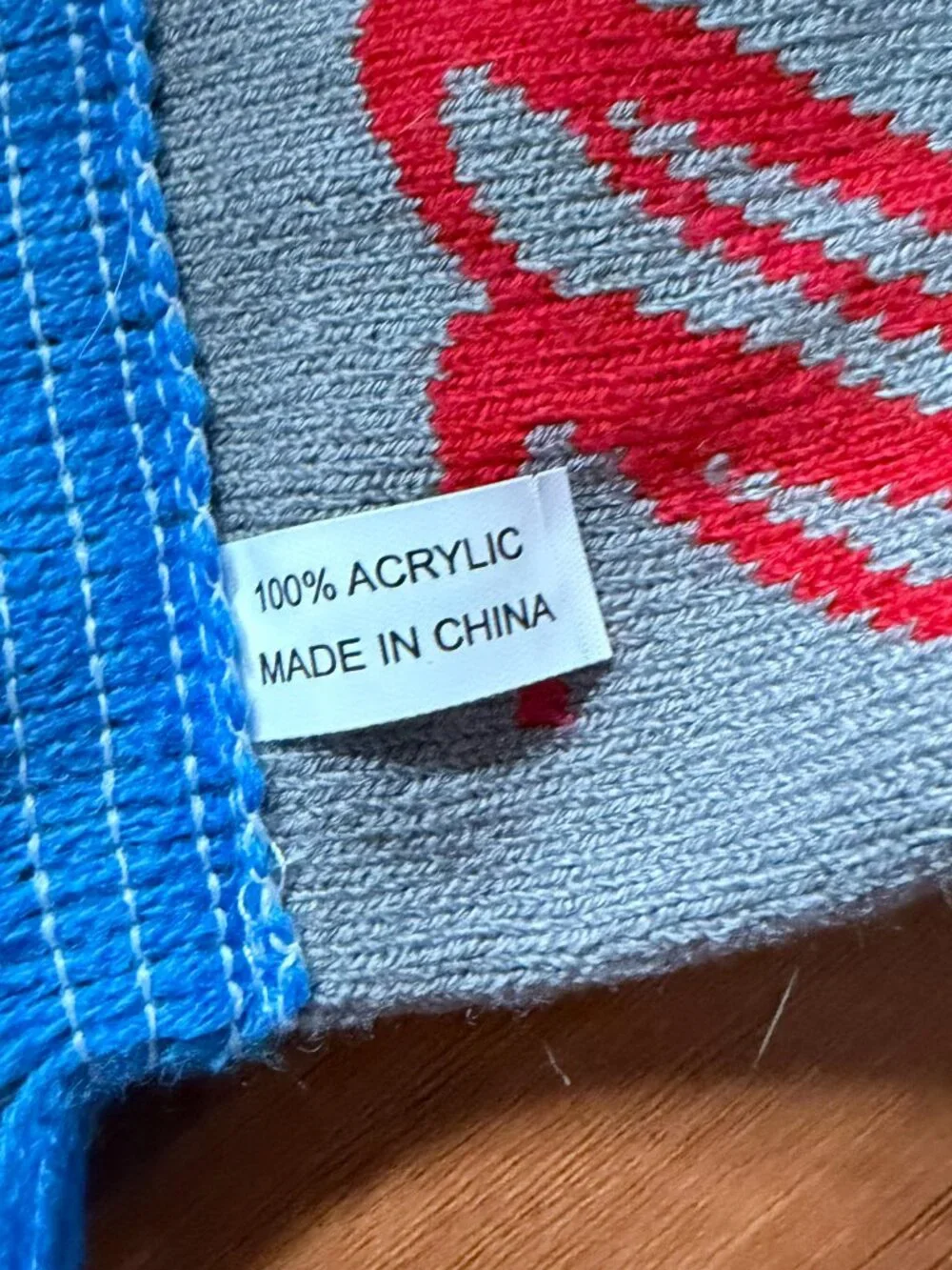 Coors Light Choose Chill knit scarf, soccer style with blue fringe, breweriana